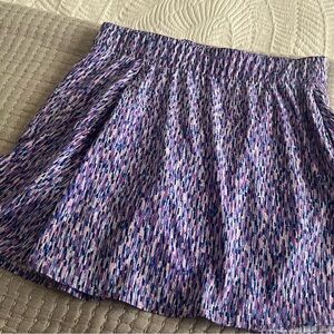 Talbots Purple and Pink Patterned golf skirt with under shorts